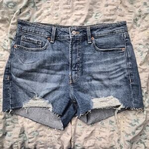 Old Navy Womens Distressed High Waist Jean Shorts Size 12